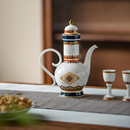 玉柏景德镇中式 白酒杯酒壶分酒器套件一口杯礼盒 玲珑陶瓷酒具套装