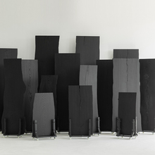 天外云  白蜡木家用茶桌茶台原木实木侘寂风书桌办公桌碳化大板桌