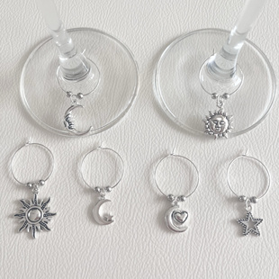 个性酒杯环餐厅红酒杯区分器聚会水杯识别酒杯识别环宴会杯子标签