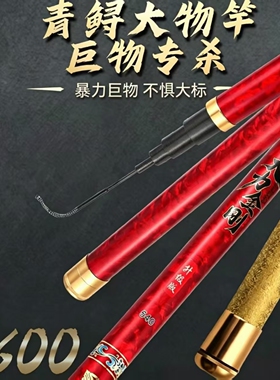 大力金刚巨物干S600升级版暴力大物杆标杆黑坑巨物青鱼竿鲟鱼竿