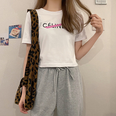 Real cotton new short Korean Summer Short Sleeve T-Shirt