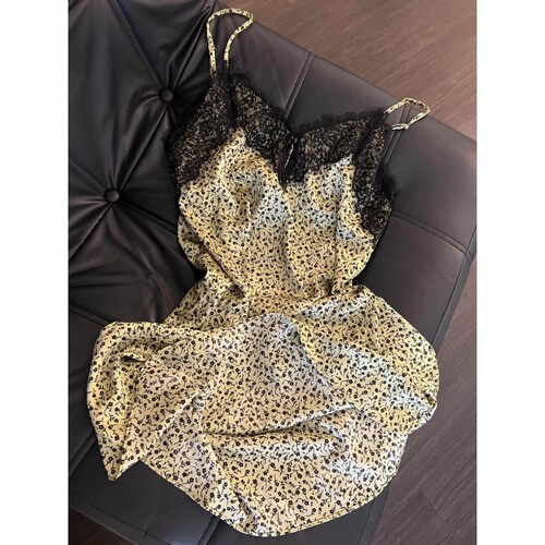 沐染家新中式国风碎花吊带裙女