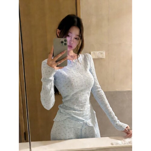 温柔系甜美小碎花纯棉睡衣女春秋款2026年新款亲肤舒适家居服套装