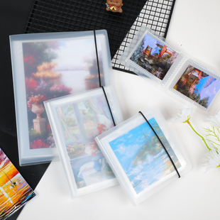 10cm 7寸油画棒画收纳册定页明信片水彩画保存册