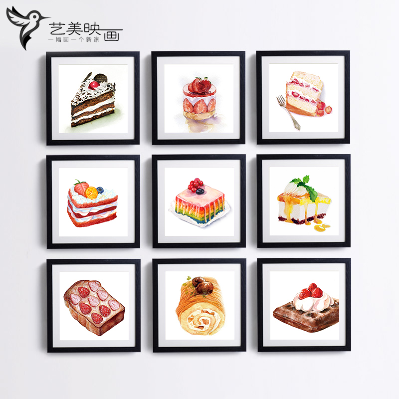 西餐厅甜品店装饰画