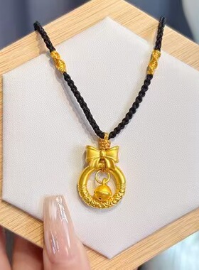 唯品会官方旗舰店沙金饰品在逃公主祥云如意金箍圈项链轻奢小众