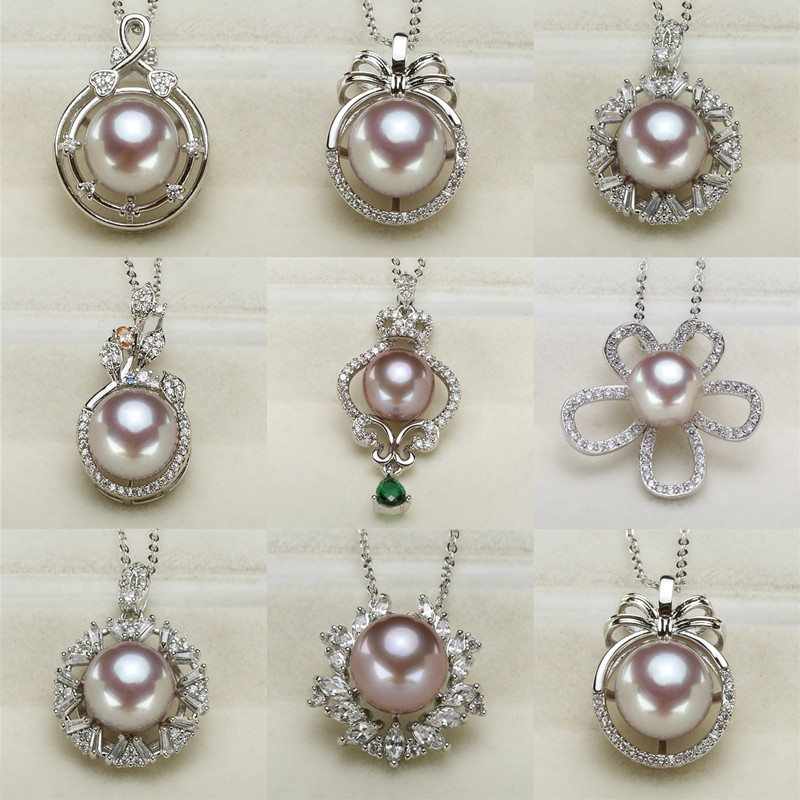 2021新款珍珠吊坠空托银色系列女