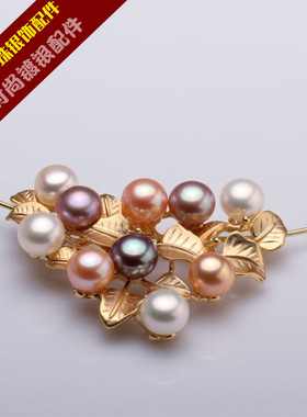 一款双戴吊坠项链胸针配件空托