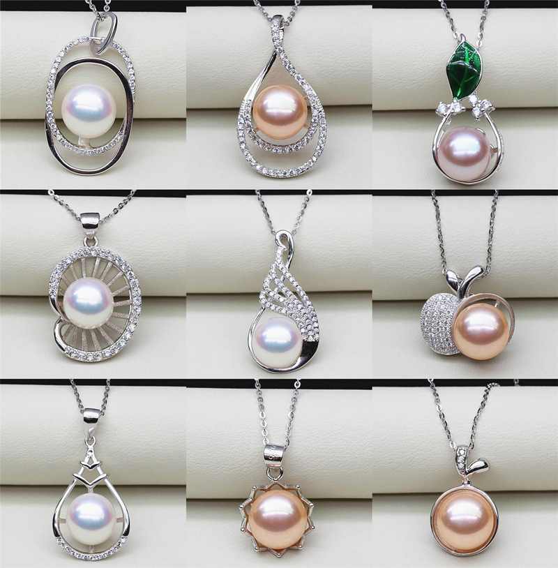 diy精诚925银珍珠白金色日韩吊坠