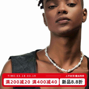 KREAM 14K包金 巴洛克珍珠项链男嘻哈时尚潮流高级设计感百搭女