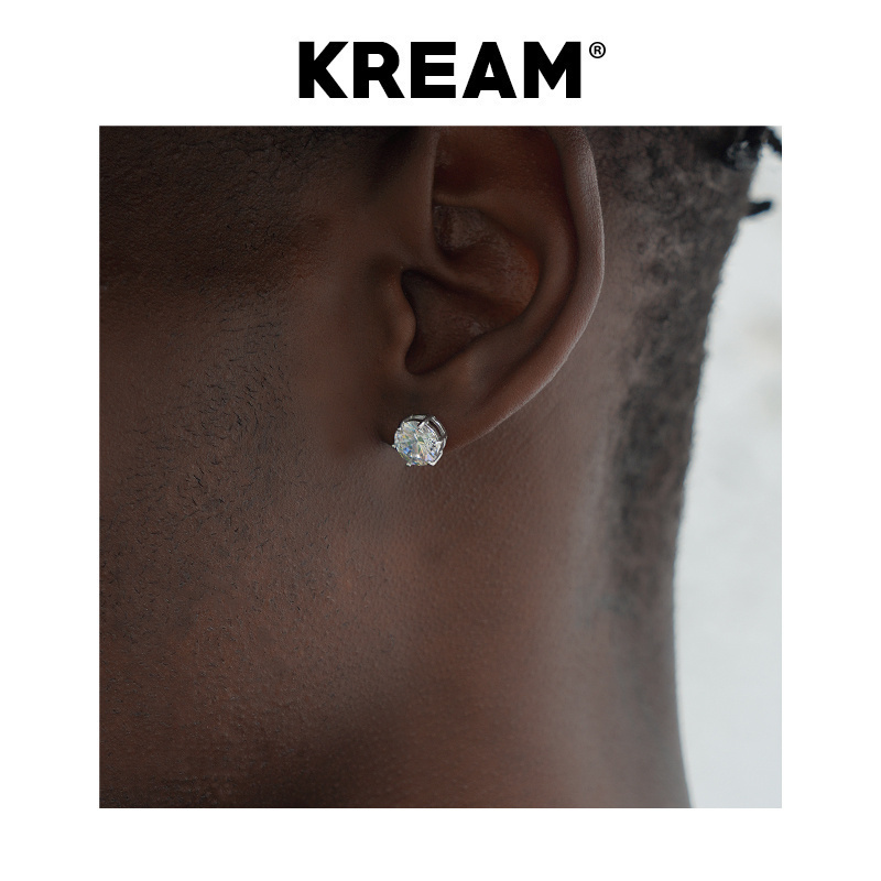 kream锆石耳钉HIPHOP男女