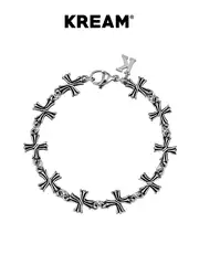 Kream Distressed Cross Bracelet for Men, Simple and Stylish