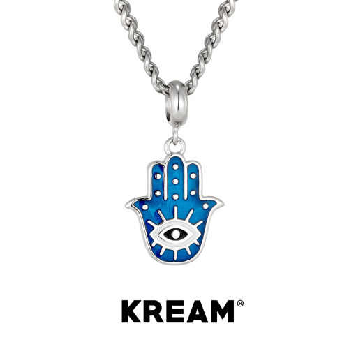 KREAM 925银法蒂玛之手吊坠男欧美个性复古项链女锁骨链情侣礼物