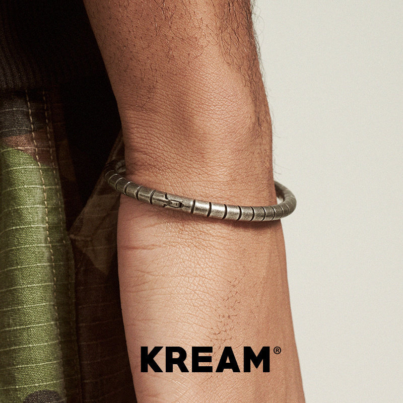 KREAM 钛钢做旧手镯男女手环欧美 bracelet