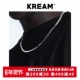S925 snake 纯银 KREAM 4mm扁蛇链男女同款 锁骨项链 chain 蛇骨链