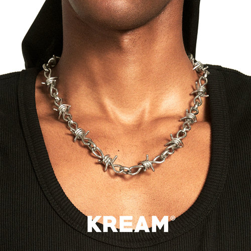 KREAM 钛钢荆棘项链男嘻哈个性潮流女锁骨链欧美潮流个性