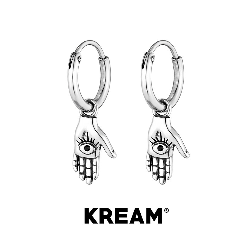 KREAM 法蒂玛之手耳坠嘻哈男高级感个性耳饰耳环女同款