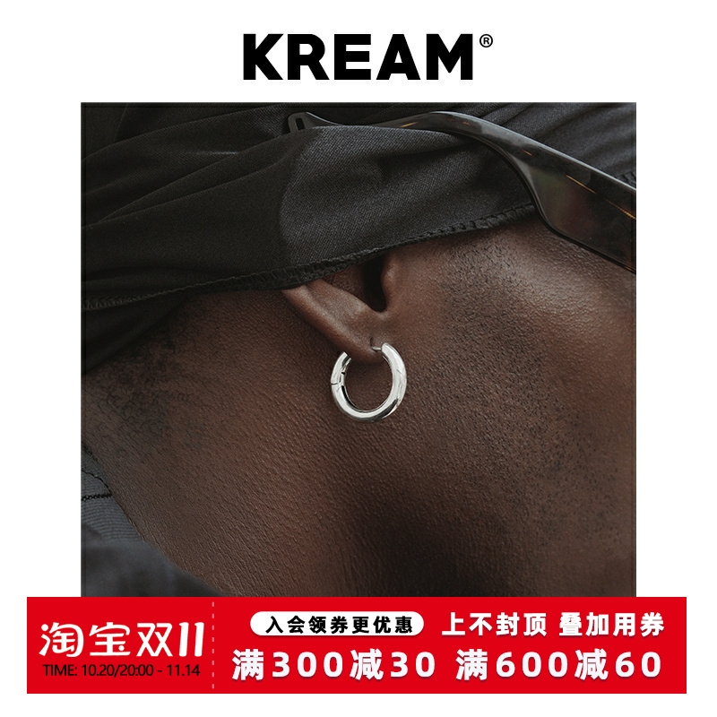 kreamglossy嘻哈风同款光面耳圈