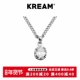 KREAM 项链锁骨毛衣链 复古做旧锆石吊坠男嘻哈女同款 S925 纯银