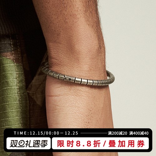 KREAM 钛钢做旧手镯男女手环欧美 bracelet