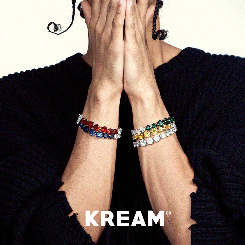 KREAM锆石大小渐变网球手链