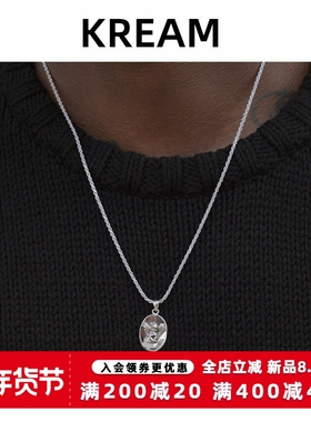 KREAM S925 纯银天使吊坠项链嘻哈男女同款 ANGEL PENDANT