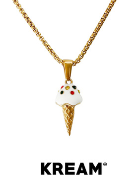 KREAM 彩钻蛋筒冰淇淋项链男女个性欧美小众礼物