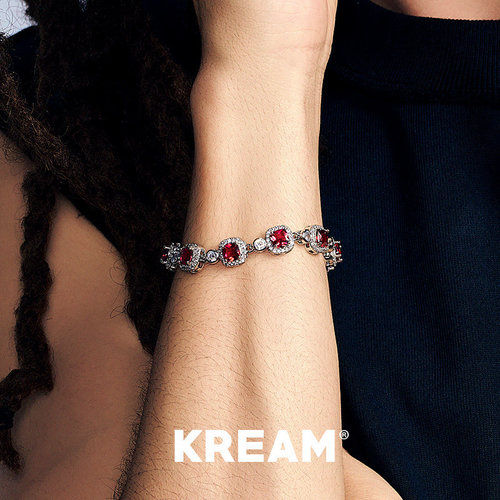 KREAM红石方糖满钻网球手链