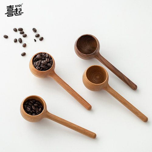 喜起原木整木咖啡豆勺