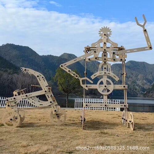 安吉游戏大型螺母积木幼儿园拆装构建木质室内外拼插益智儿童