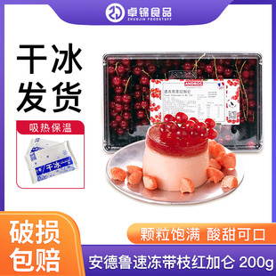 装 200g盒装 饰果粒两盒起邮 安德鲁速冻带枝红加仑 安德鲁红加仑