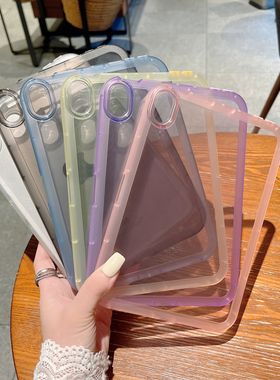 适用ipadmini6保护套air7/6/5小胖妞10代透明mini7硅胶2025款ipadpro11寸气囊防摔苹果12.9糖果色10.2保护壳