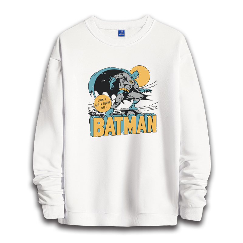 欧美动漫蝙蝠侠DC小丑joker复古运动可定制情侣短款高腰圆领卫衣