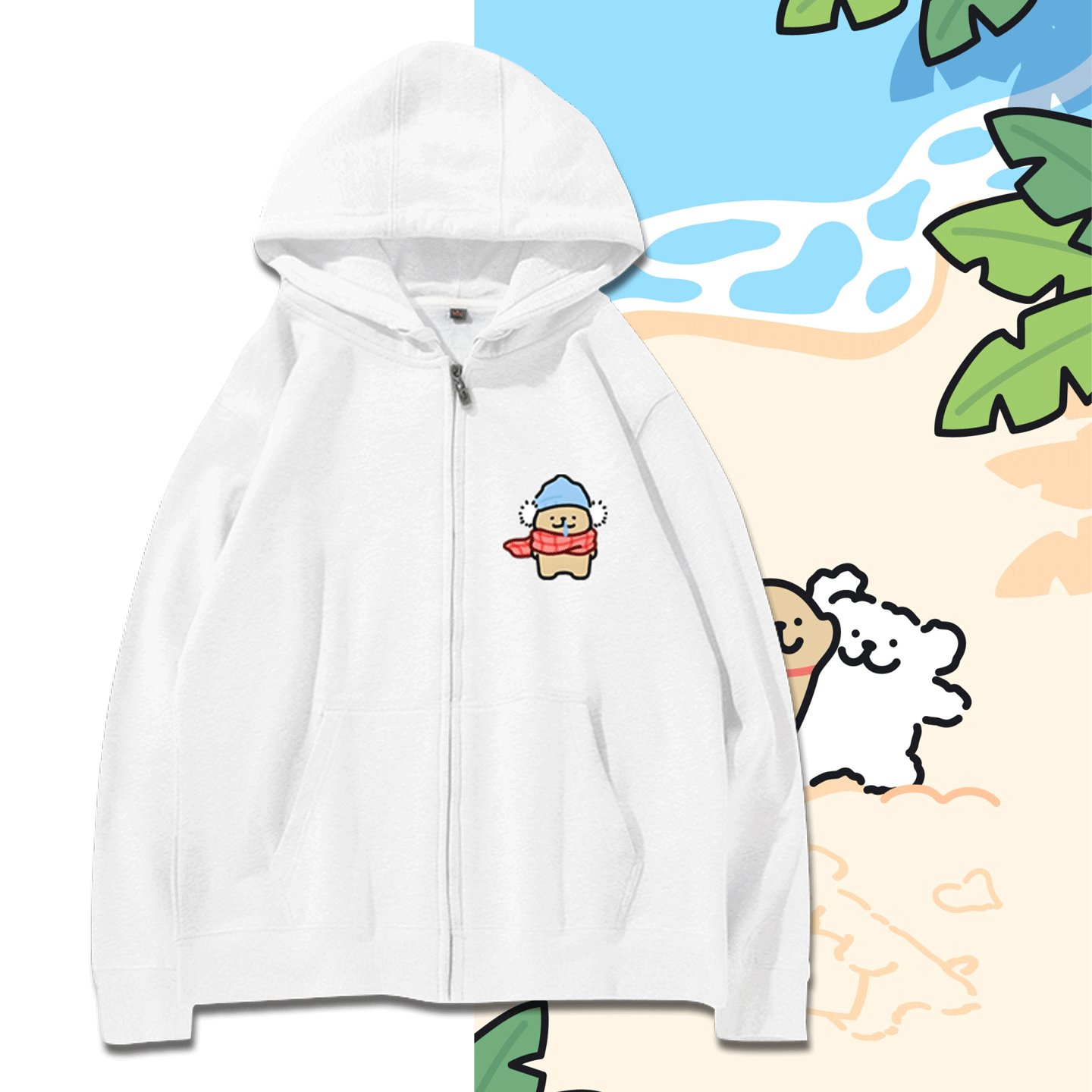 男女情侣可定制外套连帽开衫卫衣