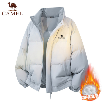 骆驼羽绒棉服女冬季加厚保暖情侣
