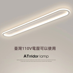 110v超亮台湾灯简约过道长条全光谱护眼led走廊涂鸦zigbee吸顶灯