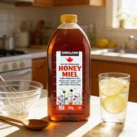 Imported Kirkland pure natural and healthy clover wild honey bottled grapefruit tea raw materials from the United States, 3kg thumbnail 4