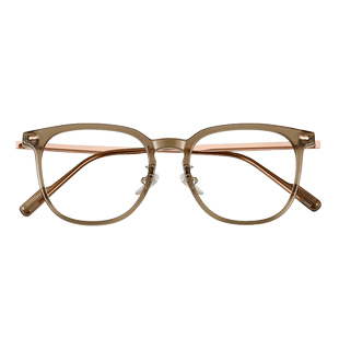 高颜值冷茶显白变色眼镜女可配度数近视眼镜新风潮大脸显瘦眼镜框