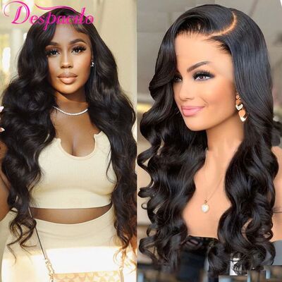 13x4 Human Hair Lace Front Wig 13x6 Body Wave Transparent La