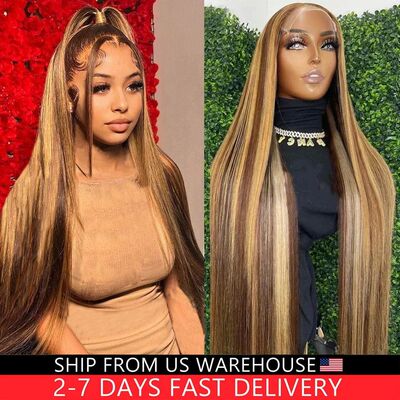 Highlight Wig 13x6 Hd Lace Frontal Wig Natural Hairline PreP