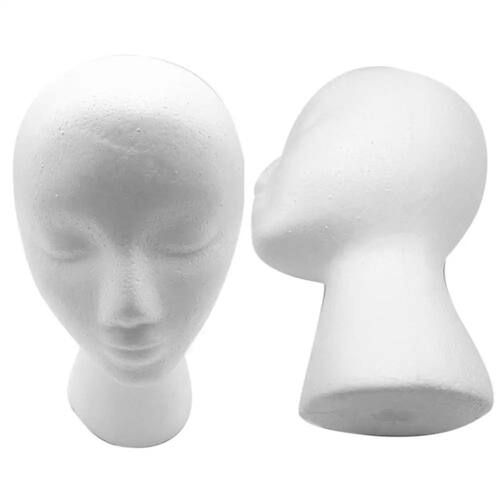 Foam Female Mannequin Head Hat Wig Holder Headwear Display M