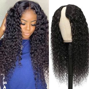 Cheap U Part Human Hair Wigs Jerry Curly Brazilian Hair Wigs