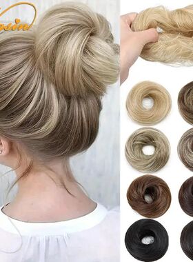 WIGSIN Synthetic Messy Dount Hair Buns Updo Chignon With Ela