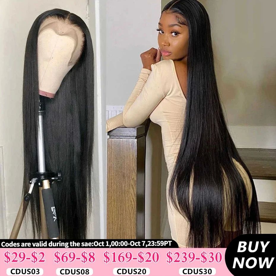Bone Straight Brazilian 13x4 13x6 HD Transparent Lace Front