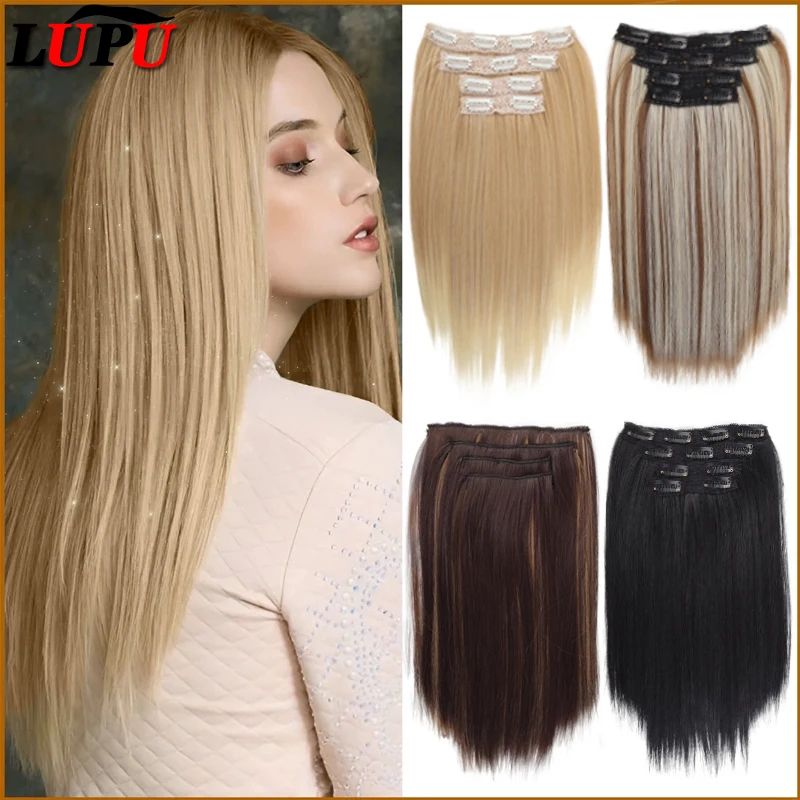 LUPU Clip In Hair Extensions Hair Extensions Thick Long Lace
