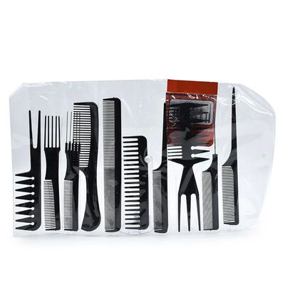 Multifunction 10pcs Barber Hairdressing Combs Hair Detangler