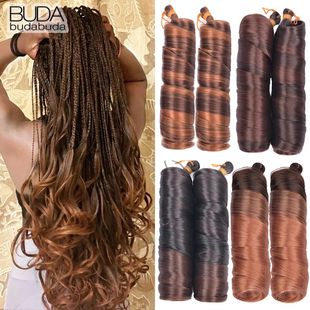 French Curls Braiding Hair Extensions Synthetic Hair Loose W