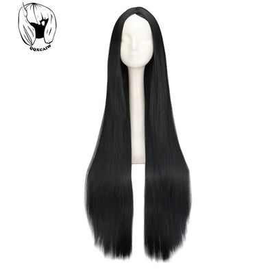 Black Wig 100CM/40 Inches Long Wigs Synthetic Heat Resistant