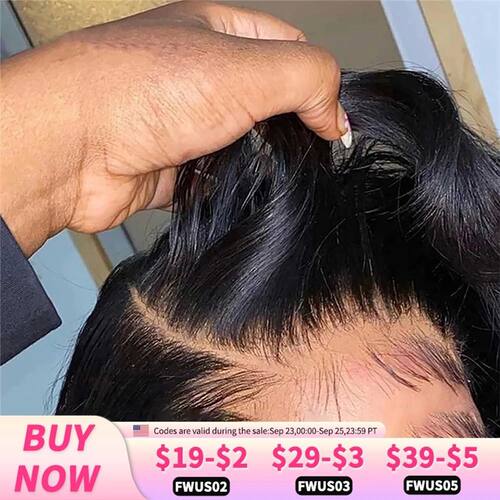 30 32 Inch Brazilian Bone Straight 13x4 13x6 HD Transparent
