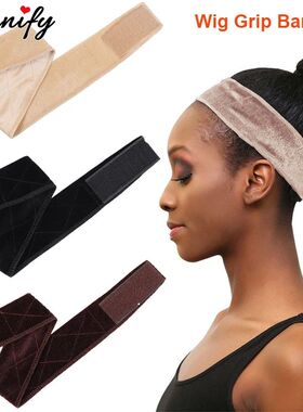 1Pcs Wig Grip Band Brown Velvet Headband Scarf Head Hair Ban